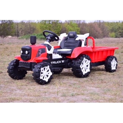 TRAKTOR NA AKUMULATOR Z PRZYCZEPĄ, MIĘKKIE SIEDZENIE,/HSD6601