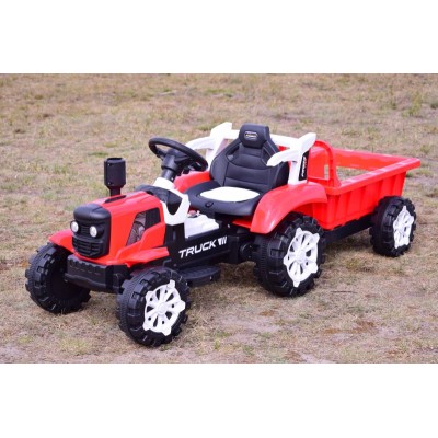 TRAKTOR NA AKUMULATOR Z PRZYCZEPĄ, MIĘKKIE SIEDZENIE,/HSD6601