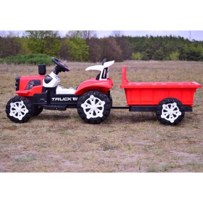 TRAKTOR NA AKUMULATOR Z PRZYCZEPĄ, MIĘKKIE SIEDZENIE,/HSD6601
