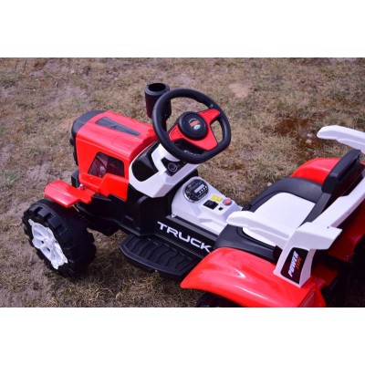 TRAKTOR NA AKUMULATOR Z PRZYCZEPĄ, MIĘKKIE SIEDZENIE,/HSD6601