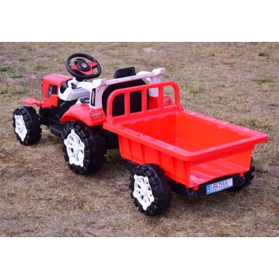 TRAKTOR NA AKUMULATOR Z PRZYCZEPĄ, MIĘKKIE SIEDZENIE,/HSD6601