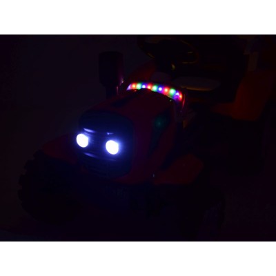 TRAKTOR NA AKUMULATOR Z PRZYCZEPĄ, MIĘKKIE SIEDZENIE,/HSD6601