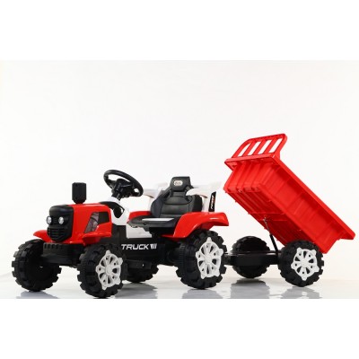 TRAKTOR NA AKUMULATOR Z PRZYCZEPĄ, MIĘKKIE SIEDZENIE,/HSD6601