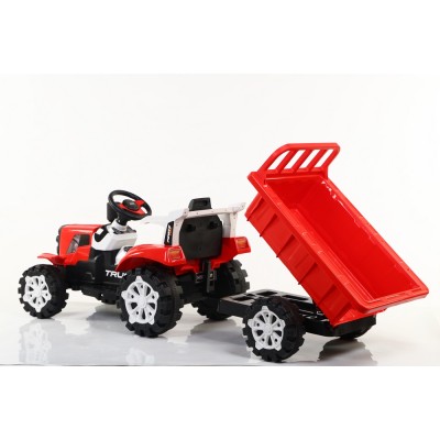 TRAKTOR NA AKUMULATOR Z PRZYCZEPĄ, MIĘKKIE SIEDZENIE,/HSD6601