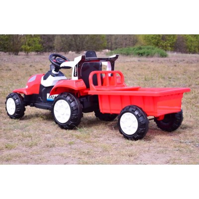 TRAKTOR NA AKUMULATOR Z PRZYCZEPĄ, MIĘKKIE SIEDZENIE,/698