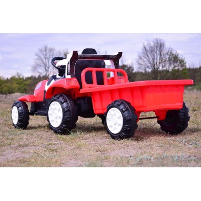 TRAKTOR NA AKUMULATOR Z PRZYCZEPĄ, MIĘKKIE SIEDZENIE,/698