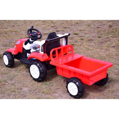 TRAKTOR NA AKUMULATOR Z PRZYCZEPĄ, MIĘKKIE SIEDZENIE,/698