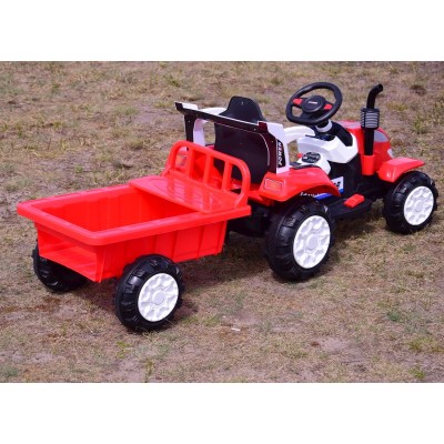 TRAKTOR NA AKUMULATOR Z PRZYCZEPĄ, MIĘKKIE SIEDZENIE,/698