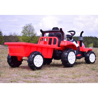 TRAKTOR NA AKUMULATOR Z PRZYCZEPĄ, MIĘKKIE SIEDZENIE,/698