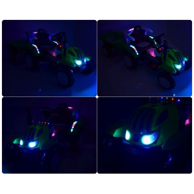 TRAKTOR NA AKUMULATOR Z PRZYCZEPĄ, MIĘKKIE SIEDZENIE,/698-RC