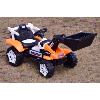 TRAKTOR NA AKUMULATOR Z RUCHOMYM RAMIENIEM - SPYCHACZEM, MIĘKKIE SIEDZENIE/HSD6106B