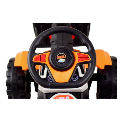 TRAKTOR NA AKUMULATOR Z RUCHOMYM RAMIENIEM - SPYCHACZEM, MIĘKKIE SIEDZENIE/HSD6106B