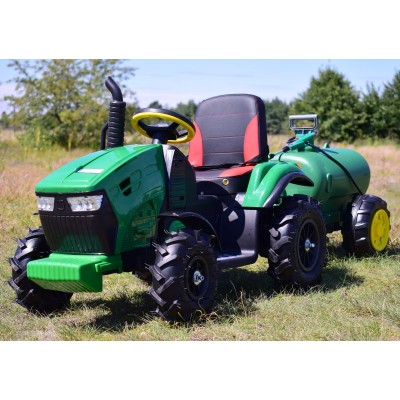 MEGA TRAKTOR Z CYSTERNĄ+POMPKA, KOŁA POMPOWANE, MIĘKKIE SIEDZENIE, PILOT, NOWOCZESNY PANEL, FUNKCJA BUJANIA/TT990S
