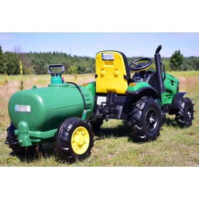 MEGA TRAKTOR Z CYSTERNĄ+POMPKA, KOŁA POMPOWANE, MIĘKKIE SIEDZENIE, PILOT, NOWOCZESNY PANEL, FUNKCJA BUJANIA/TT990S
