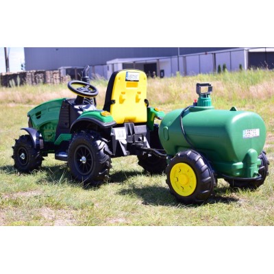 MEGA TRAKTOR Z CYSTERNĄ+POMPKA, KOŁA POMPOWANE, MIĘKKIE SIEDZENIE, PILOT, NOWOCZESNY PANEL, FUNKCJA BUJANIA/TT990S