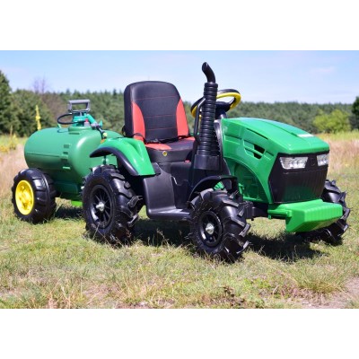 MEGA TRAKTOR Z CYSTERNĄ+POMPKA, KOŁA POMPOWANE, MIĘKKIE SIEDZENIE, PILOT, NOWOCZESNY PANEL, FUNKCJA BUJANIA/TT990S