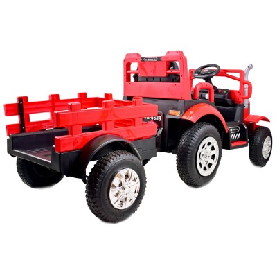 MEGA TRAKTOR LARGE Z PRZYCZEPĄ, POMPOWANE KOŁA, PILOT, FUNKCJA BUJANIA/SH6688