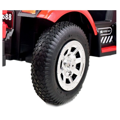 MEGA TRAKTOR LARGE Z PRZYCZEPĄ, POMPOWANE KOŁA, PILOT, FUNKCJA BUJANIA/SH6688
