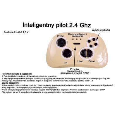 MEGA TRAKTOR LARGE Z PRZYCZEPĄ, POMPOWANE KOŁA, PILOT, FUNKCJA BUJANIA/SH6688