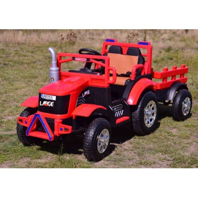 MEGA TRAKTOR LARGE Z PRZYCZEPĄ, POMPOWANE KOŁA, PILOT, FUNKCJA BUJANIA/SH6688