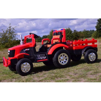 MEGA TRAKTOR LARGE Z PRZYCZEPĄ, POMPOWANE KOŁA, PILOT, FUNKCJA BUJANIA/SH6688