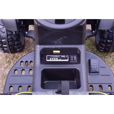 WIELKI TRAKTOR NA AKUMULATOR Z PRZYCZEPĄ, MIĘKKIE KOŁA, MIĘKKIE SIEDZENIE/BDM0925