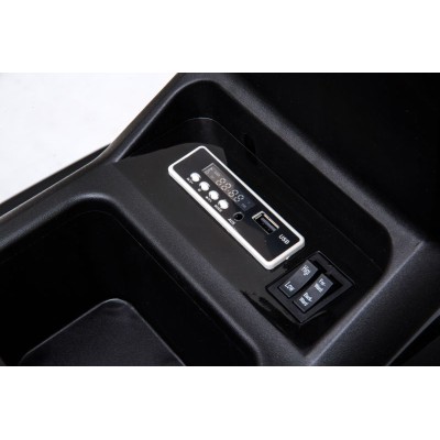 WIELKI TRAKTOR NA AKUMULATOR Z PRZYCZEPĄ, MIĘKKIE KOŁA, MIĘKKIE SIEDZENIE/BDM0925