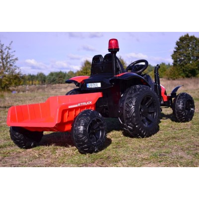 SUPER TRAKTOR TRUCK Z PRZYCZEPĄ I KOGUTEM, MIĘKKIE KOŁA, MIĘKKIE SIEDZENIE, PILOT/HZB200