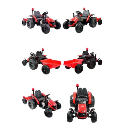 SUPER TRAKTOR TRUCK Z PRZYCZEPĄ I KOGUTEM, MIĘKKIE KOŁA, MIĘKKIE SIEDZENIE, PILOT/HZB200