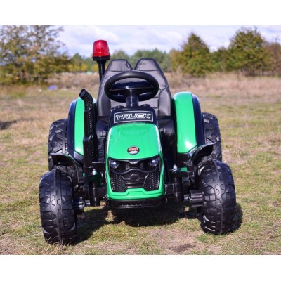 SUPER TRAKTOR TRUCK Z PRZYCZEPĄ I KOGUTEM, MIĘKKIE KOŁA, MIĘKKIE SIEDZENIE, PILOT/HZB200