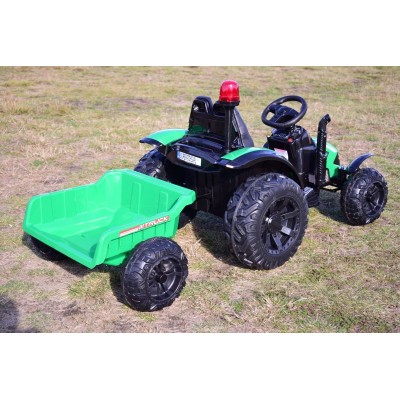 SUPER TRAKTOR TRUCK Z PRZYCZEPĄ I KOGUTEM, MIĘKKIE KOŁA, MIĘKKIE SIEDZENIE, PILOT/HZB200