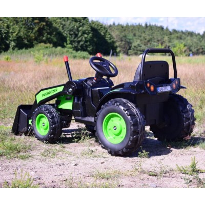 MEGA TRAKTOR Z ŁYŻKĄ - ŁADOWARKĄ. MIĘKKIE SIEDZENIE, PILOT, RADIO FM/HL389