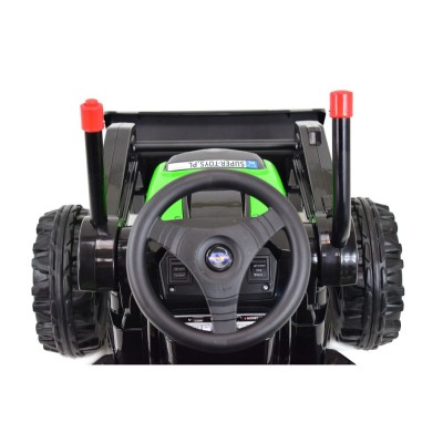 MEGA TRAKTOR Z ŁYŻKĄ - ŁADOWARKĄ. MIĘKKIE SIEDZENIE, PILOT, RADIO FM/HL389