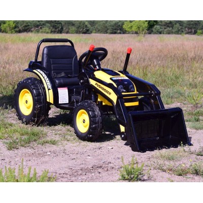 MEGA TRAKTOR Z ŁYŻKĄ - ŁADOWARKĄ. MIĘKKIE SIEDZENIE, PILOT, RADIO FM/HL389