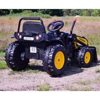 MEGA TRAKTOR Z ŁYŻKĄ - ŁADOWARKĄ. MIĘKKIE SIEDZENIE, PILOT, RADIO FM/HL389