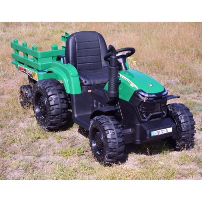MEGA TRAKTOR AGRICULTURE Z PRZYCZEPĄ 2X200, 24V, SZYBKI SUPER JAKOSĆ/JC000B