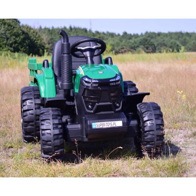 MEGA TRAKTOR AGRICULTURE Z PRZYCZEPĄ 2X200, 24V, SZYBKI SUPER JAKOSĆ/JC000B
