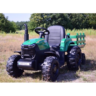 MEGA TRAKTOR AGRICULTURE Z PRZYCZEPĄ 2X200, 24V, SZYBKI SUPER JAKOSĆ/JC000B