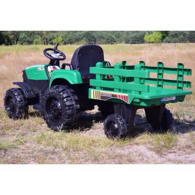 MEGA TRAKTOR AGRICULTURE Z PRZYCZEPĄ 2X200, 24V, SZYBKI SUPER JAKOSĆ/JC000B