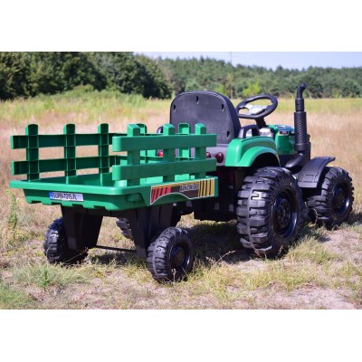 MEGA TRAKTOR AGRICULTURE Z PRZYCZEPĄ 2X200, 24V, SZYBKI SUPER JAKOSĆ/JC000B