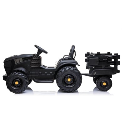 WIELKI TRAKTOR NA AKUMULATOR Z PRZYCZEPĄ, MIĘKKIE KOŁA, MIĘKKIE SIEDZENIE/BDM0925