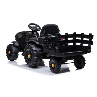 WIELKI TRAKTOR NA AKUMULATOR Z PRZYCZEPĄ, MIĘKKIE KOŁA, MIĘKKIE SIEDZENIE/BDM0925