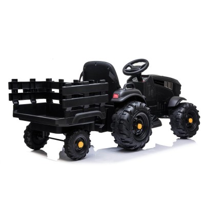 WIELKI TRAKTOR NA AKUMULATOR Z PRZYCZEPĄ, MIĘKKIE KOŁA, MIĘKKIE SIEDZENIE/BDM0925