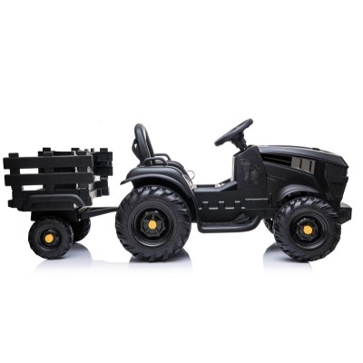 WIELKI TRAKTOR NA AKUMULATOR Z PRZYCZEPĄ, MIĘKKIE KOŁA, MIĘKKIE SIEDZENIE/BDM0925