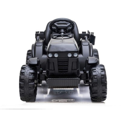WIELKI TRAKTOR NA AKUMULATOR Z PRZYCZEPĄ, MIĘKKIE KOŁA, MIĘKKIE SIEDZENIE/BDM0925