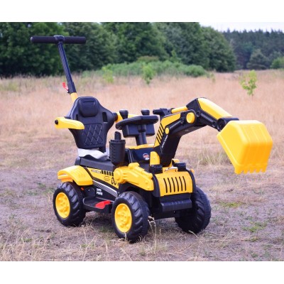 KOPARKA NA AKUMULATOR Z PILOTEM,  PCHACZ  Z RĄCZKĄ/XZ-970 -PUSH