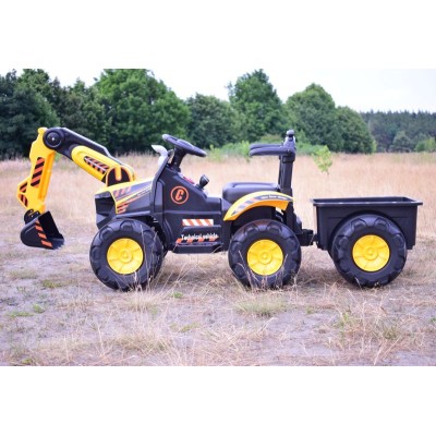 TRAKTOR, KOPARKA NA AKUMULATOR+PRZYCZEPA,PILOT /HT9158
