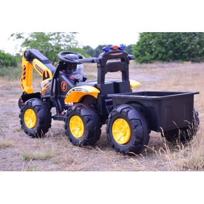 TRAKTOR, KOPARKA NA AKUMULATOR+PRZYCZEPA,PILOT /HT9158