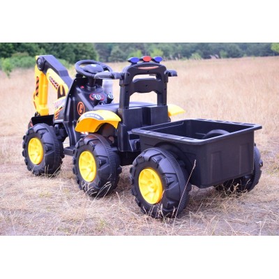 TRAKTOR, KOPARKA NA AKUMULATOR+PRZYCZEPA,PILOT /HT9158