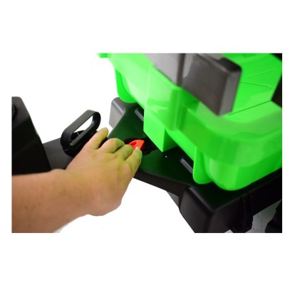 MEGA TRAKTOR Z ŁADOWARKĄ,KOPARKĄ, PRZYCZEPĄ 24 V SUPER-MOC SX-2068-ZIELONY